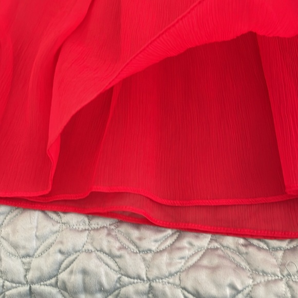Beauties red chiffon top size 8 - Picture 5 of 9